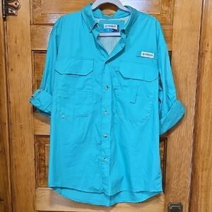 Magellan Outdoors Blue Fishing/ Outdoors Shirt M